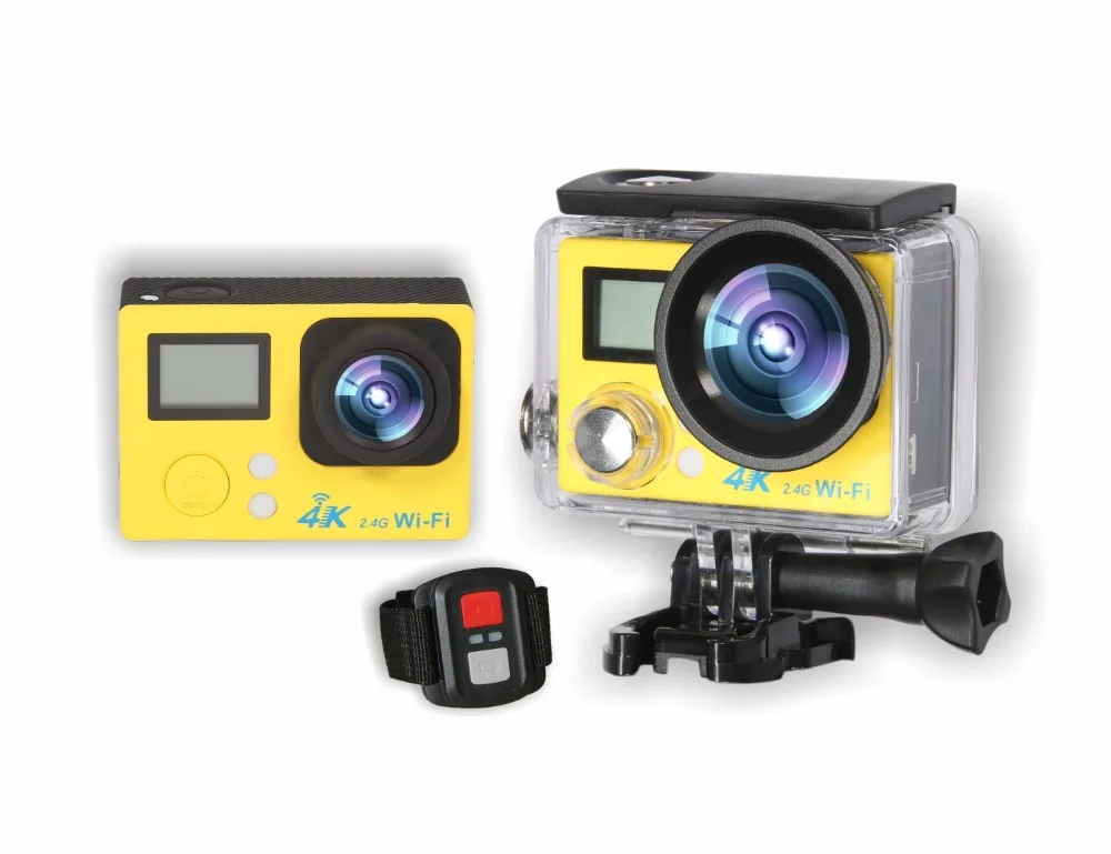 Горячая продажа S200DR 4K Экшн камера 2 0 двойной ЖК дисплей 16MP Спортивная WiFi 30 м