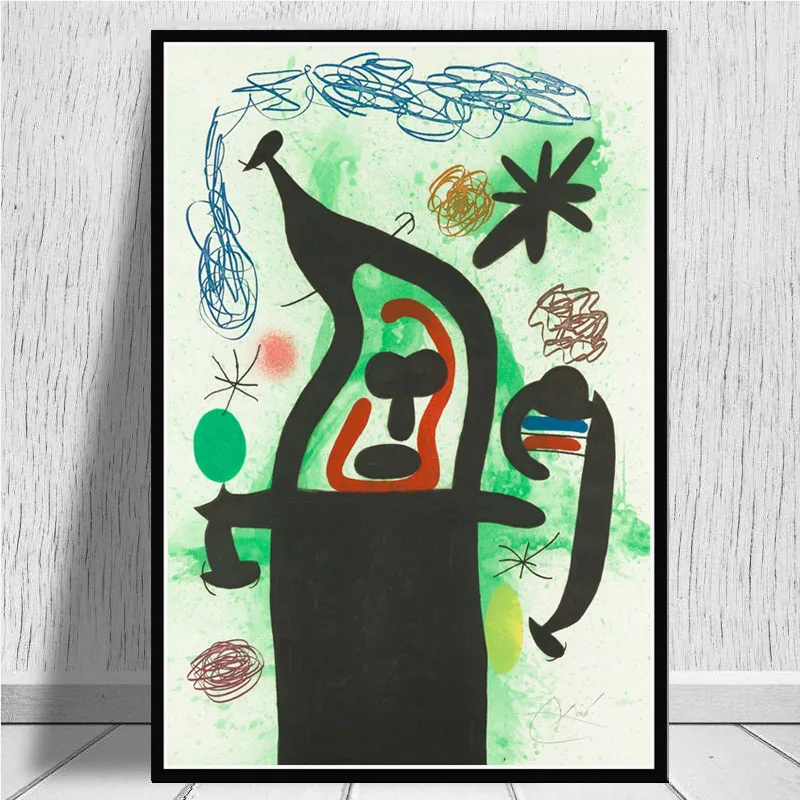 Современные художественные картины Joan Miro абстрактные ретро постер и принты