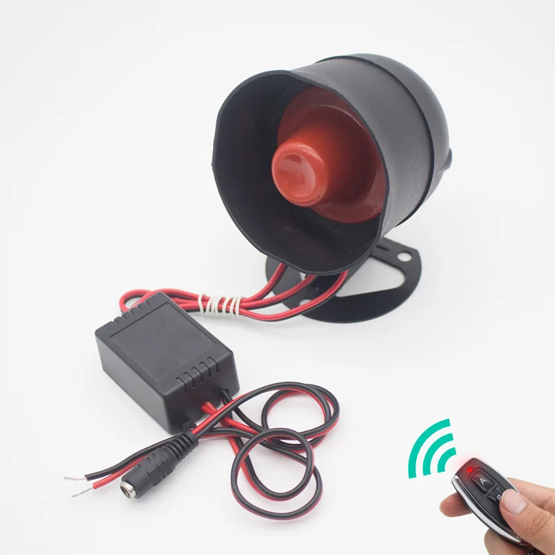 

KTNNKG Remote Control Alarm Siren Horn,Ideal for Home Security Protection System,Warehouse,Factory,School,Garage,Hotel