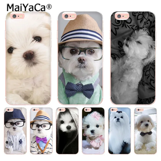 MaiYaCa Awesome I Love My Maltese dog для iPhone 4 SE 5C 5S 6S 7 8 Plus X XR XS MAX чехлы телефонов прозрачные
