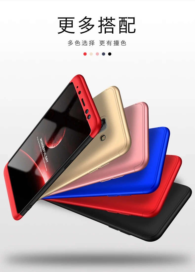 360 Cover luxury armor Case For Samsung Galaxy S9 S8 A6 A8 Plus Note 8 9 J4 J6 J8 J7 Duo 2018 hard Bumper coque protective shell |