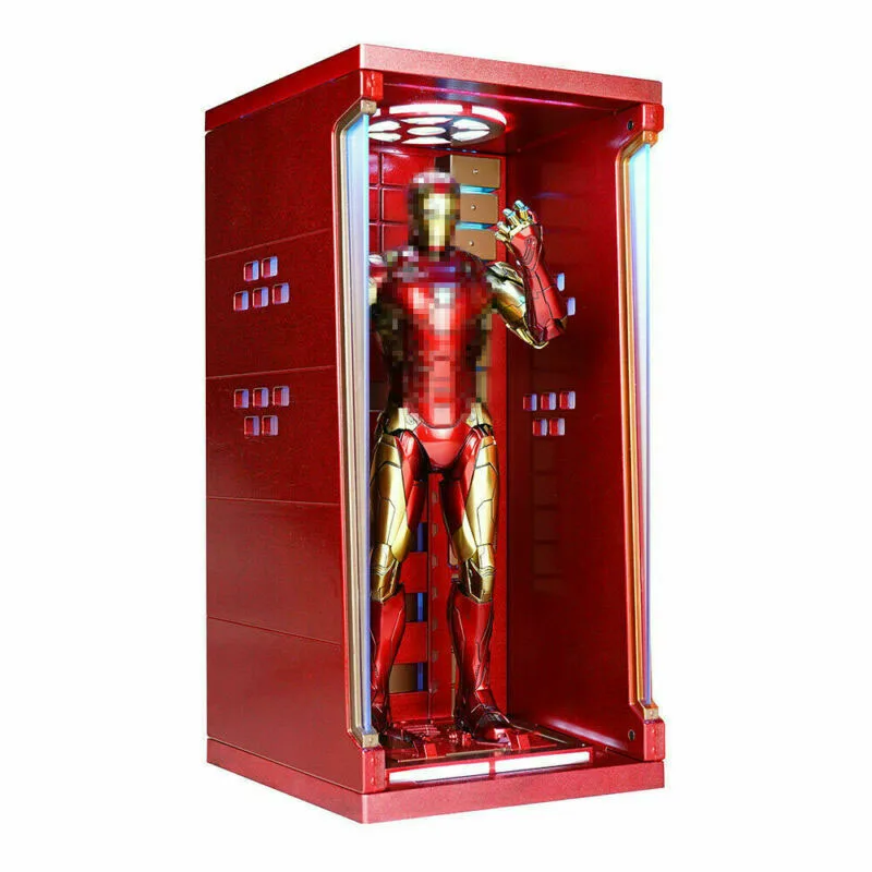 Коллекционная модель 1/6, аксессуары для фигурок, бронированная коробка для пыли Железного человека, чехол для дисплея, модель без рисунка, 12 дюймов, фигурка героя