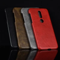 for nokia 7 1 case for nokia7 1 retro pu leather litchi pattern skin hard cover for nokia 7 1 ta 1085 ta 1095 ta 1096 phone case
