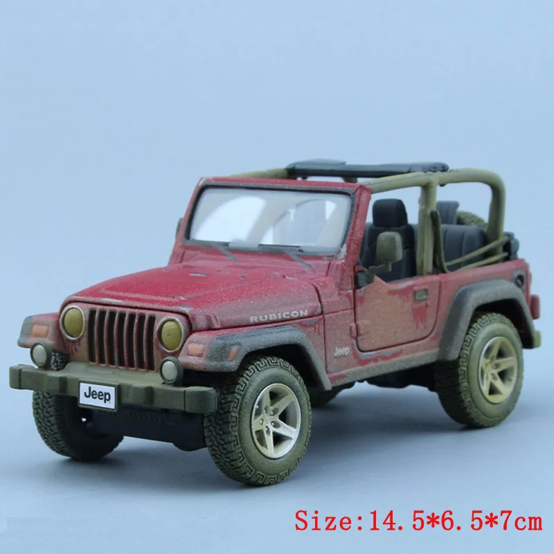 Модель автомобиля 1/27 литье под давлением популярные игрушки Wrangler Rubicon ПЫЛЬНАЯ