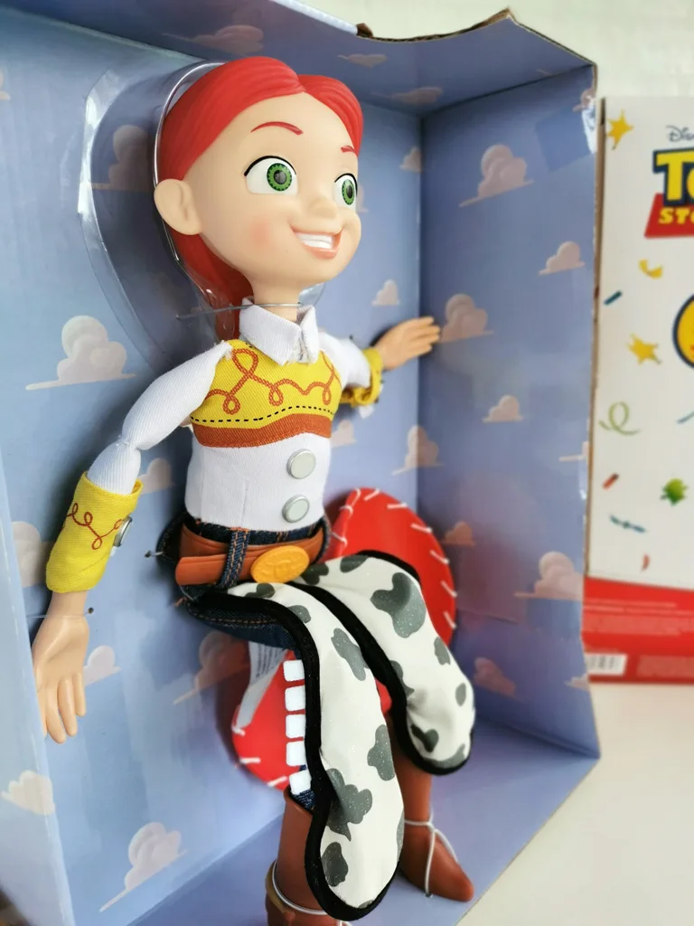 Кукла, История игрушек, Вуди Джесси, звук, ковбой, наклейка, мальчик, девочка, игрушка, подарок, сопутствующий ребенку, подвижный