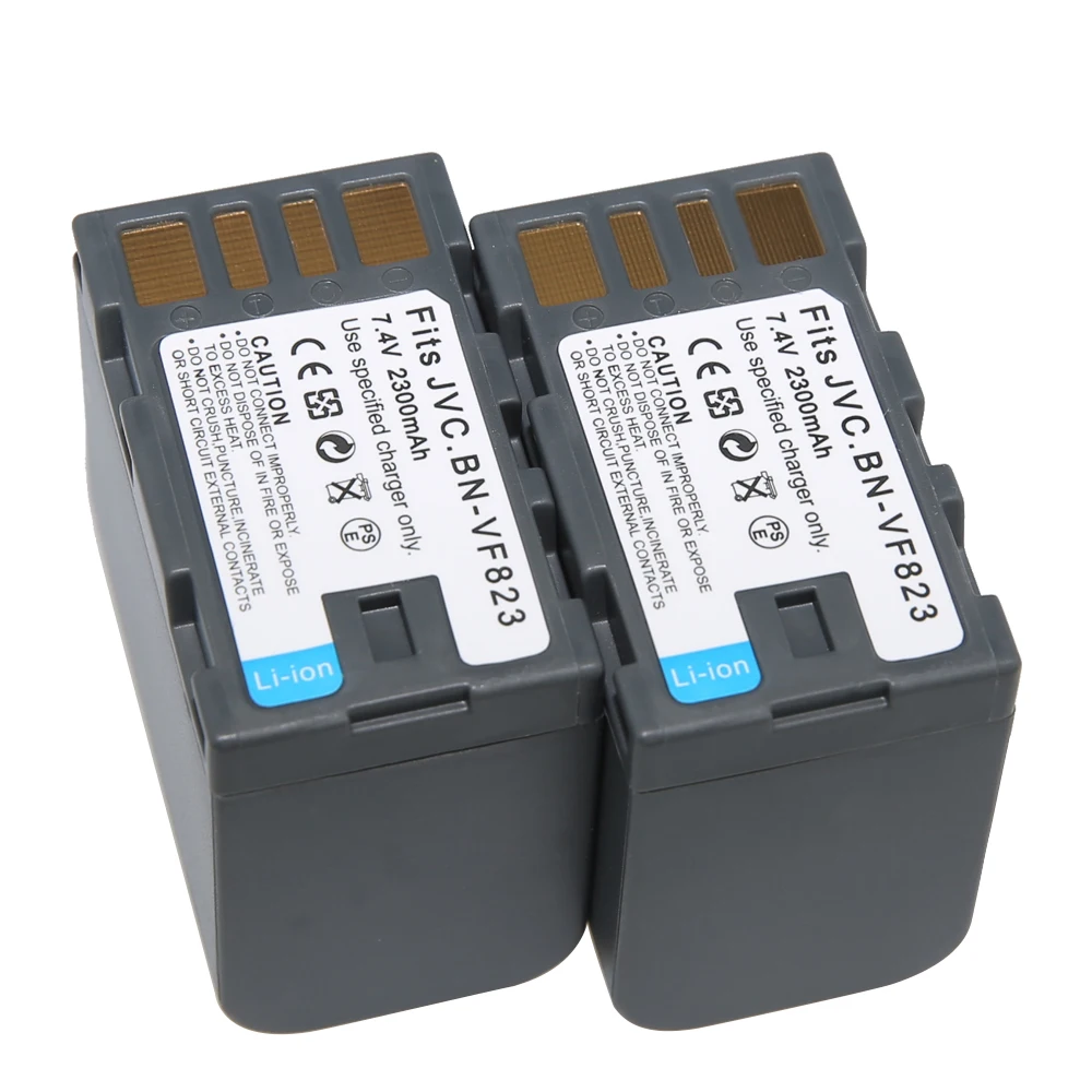 2 шт. батарея BN VF823 BNVF823 аккумуляторная камеры для JVC GZ MS95SEU GR D775 MG133 MG134|battery for jvc|camera