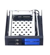 Uneatop алюминиевый 2x2," SATA лоток-меньше горячей замены SSD HDD мобильный стеллаж для 3,5" флоппи отсек жесткий диск чехол