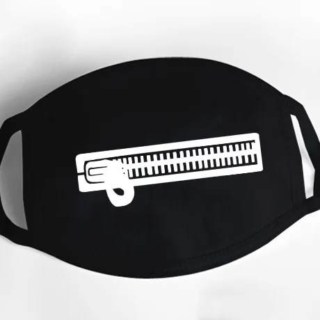 LL Fashion Unisex Cartoon Pattern Black Cotton Face Mask Cute 3D Print Half Face Mouth Muffle Masks Outdoor Cycling Mask A12D15 - Цвет: LL