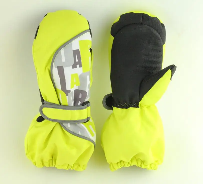 Рождество Зимние теплые детские перчатки для мальчиков и девочек лыжные уличные