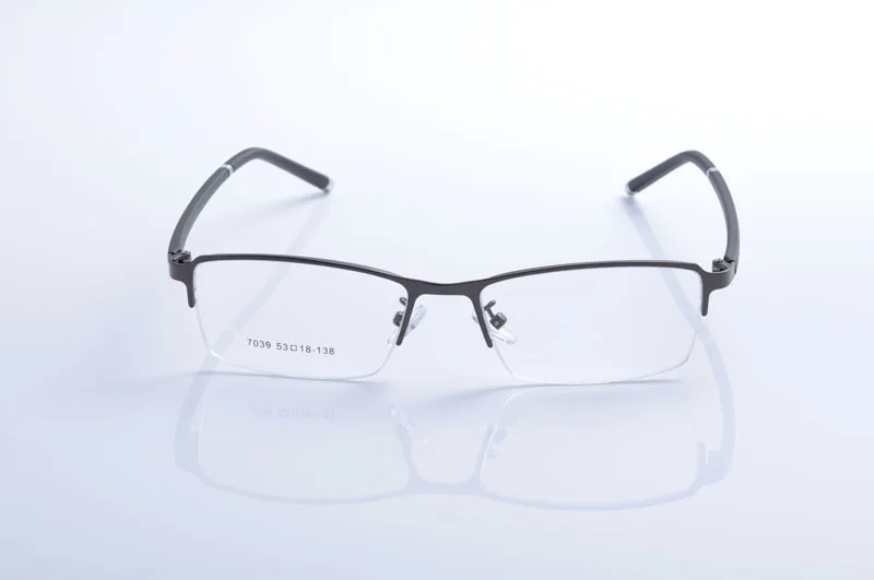 Стильная полуободковая металлическая оправа для очков TR90 квадратная DD1107|oculos de