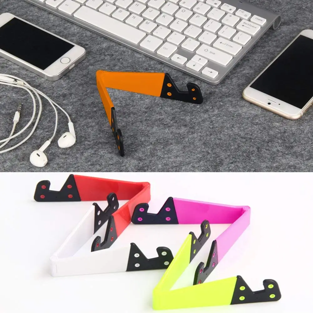 universal colorful mobile phone holder portable foldable v model desktop stand mount holder cradle for iphone 7 8 samsung xiaomi free global shipping