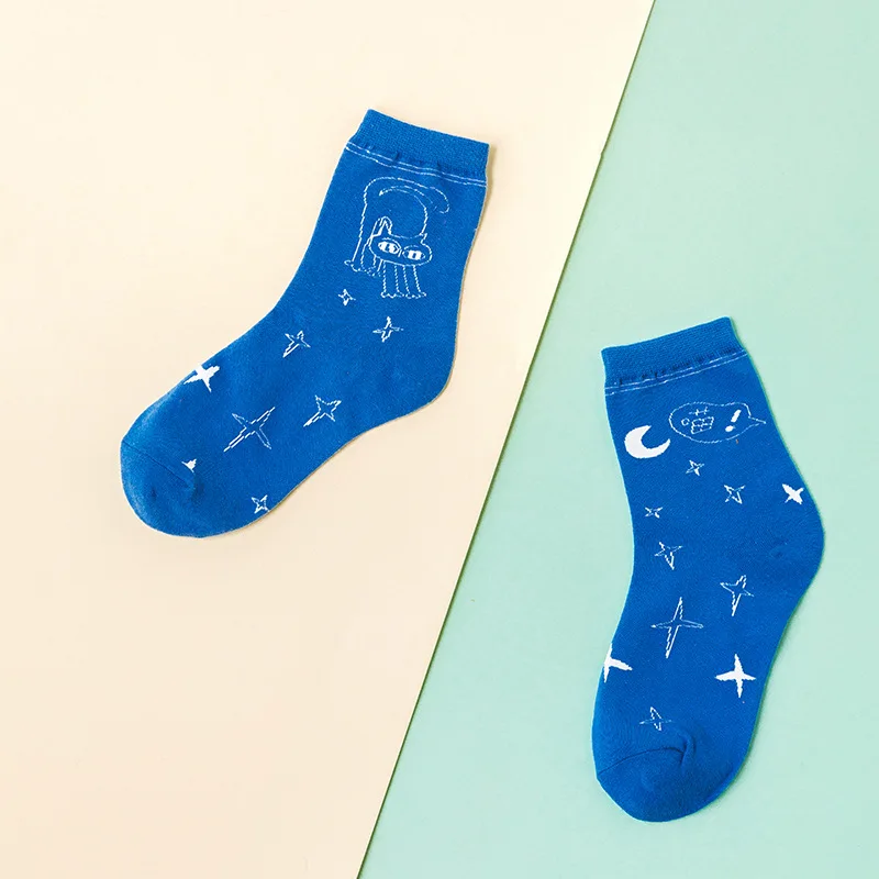 2 пары/компл. горячая Распродажа Смешные Мультяшные женские хлопковые носки с