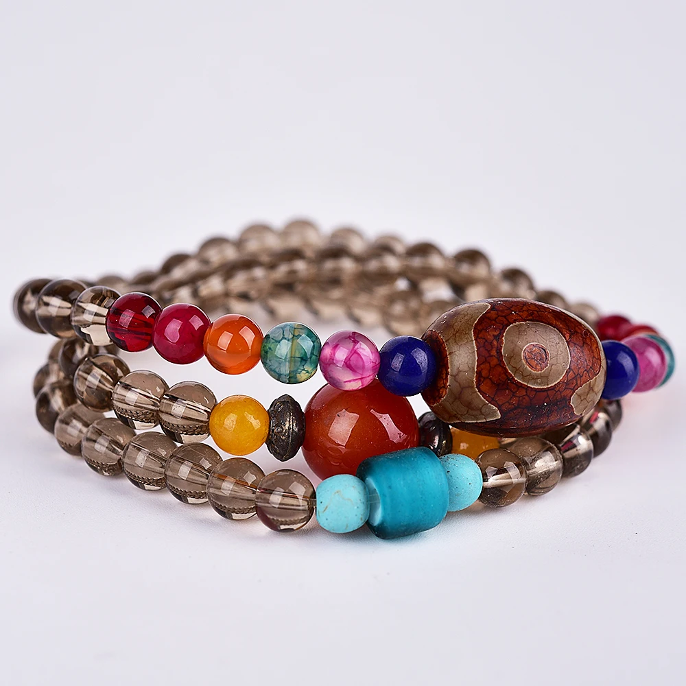 Браслеты с тибетским кристаллом Asingeloo этнический браслет бусинами ювелирные