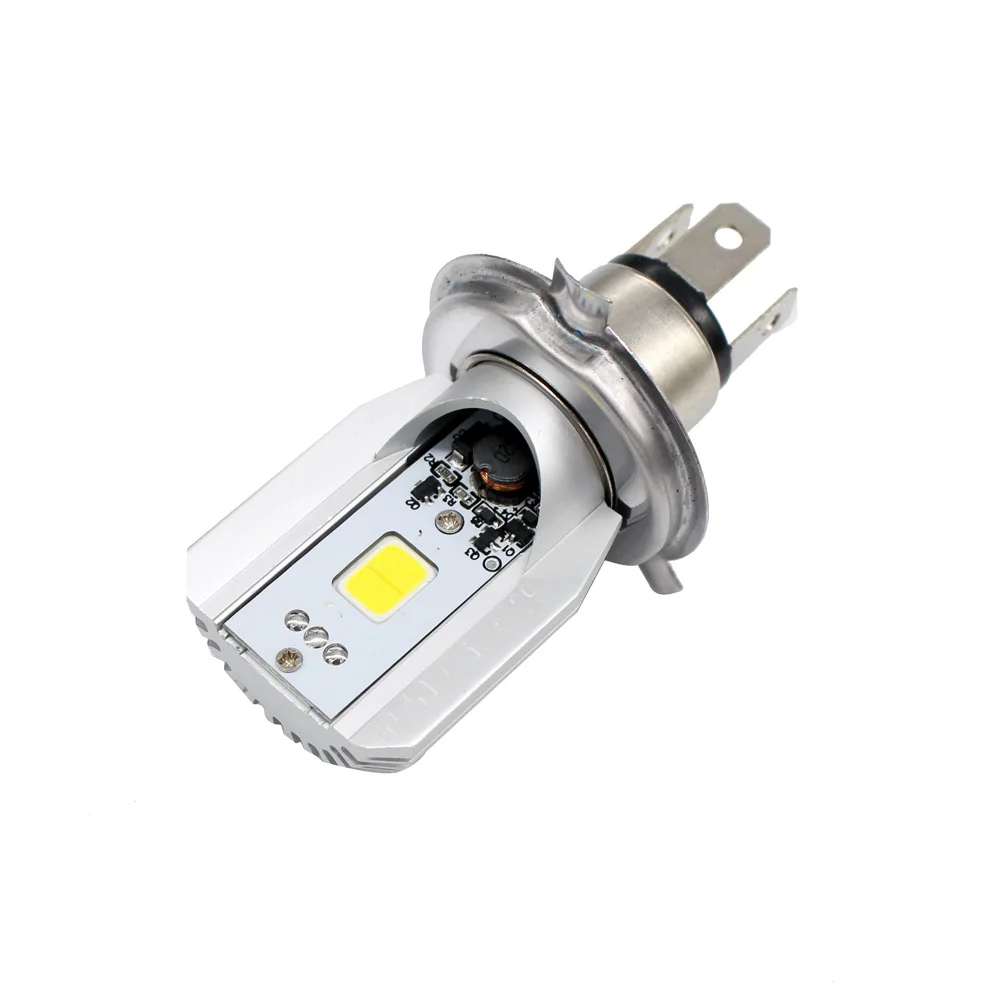 Новая светодиодная фара для мотоцикла DC 6V ~ 80V 6W 800LM H4 COB лампа HS1 6500K 3000K мопед скутер