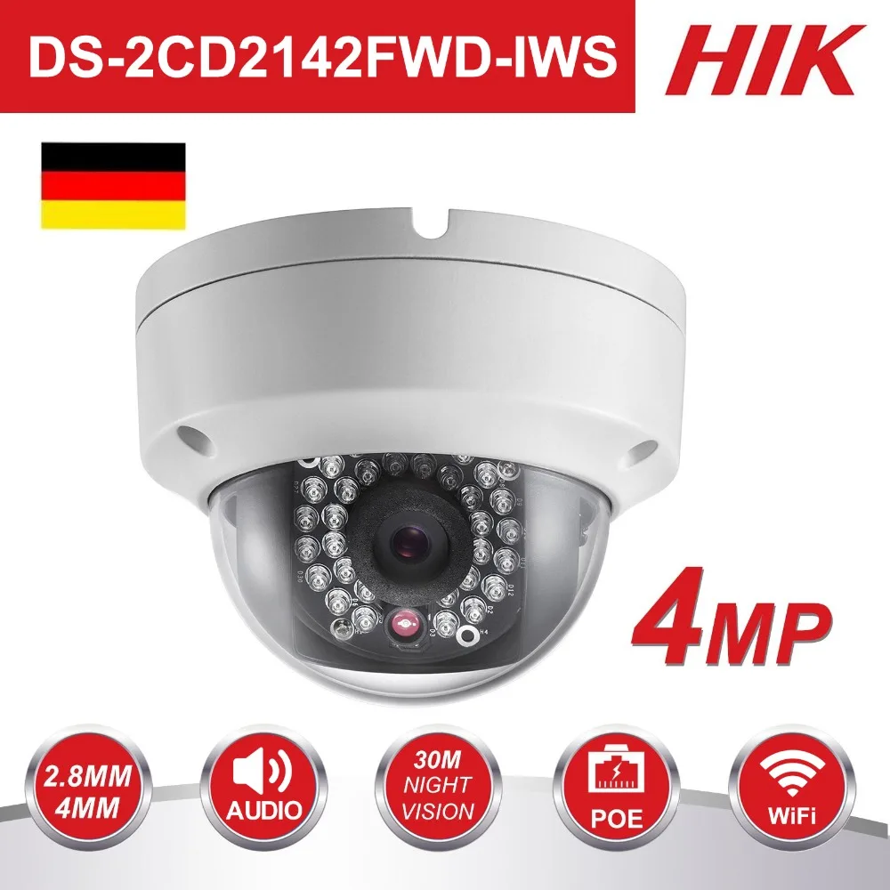 Оригинальная Беспроводная купольная мини камера Hikvision 4 МП Wi Fi с поддержкой аудио