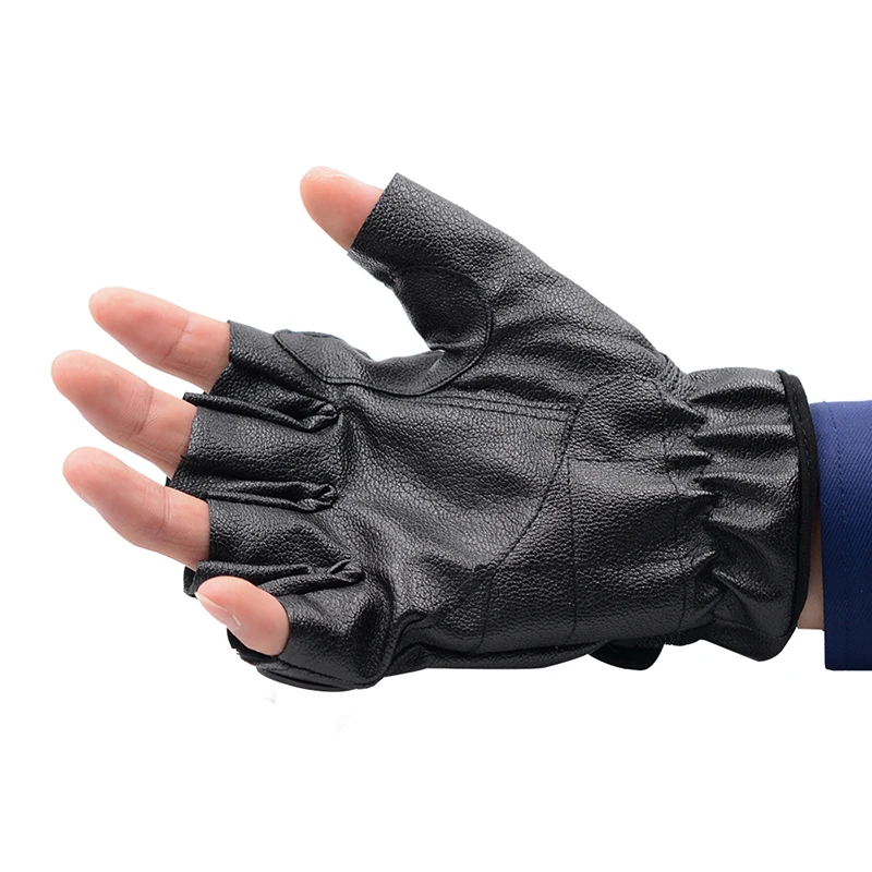 

Work gloves safety gloves Motorcycle Gloves Leather Protective Half Finger Racing Moto Cycling Motocross Glove