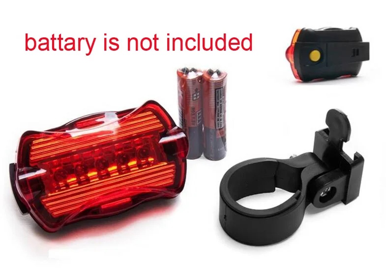 ROBESBON светодиодный фонарь для велосипеда 5 светодиодных задних фонарей дневного