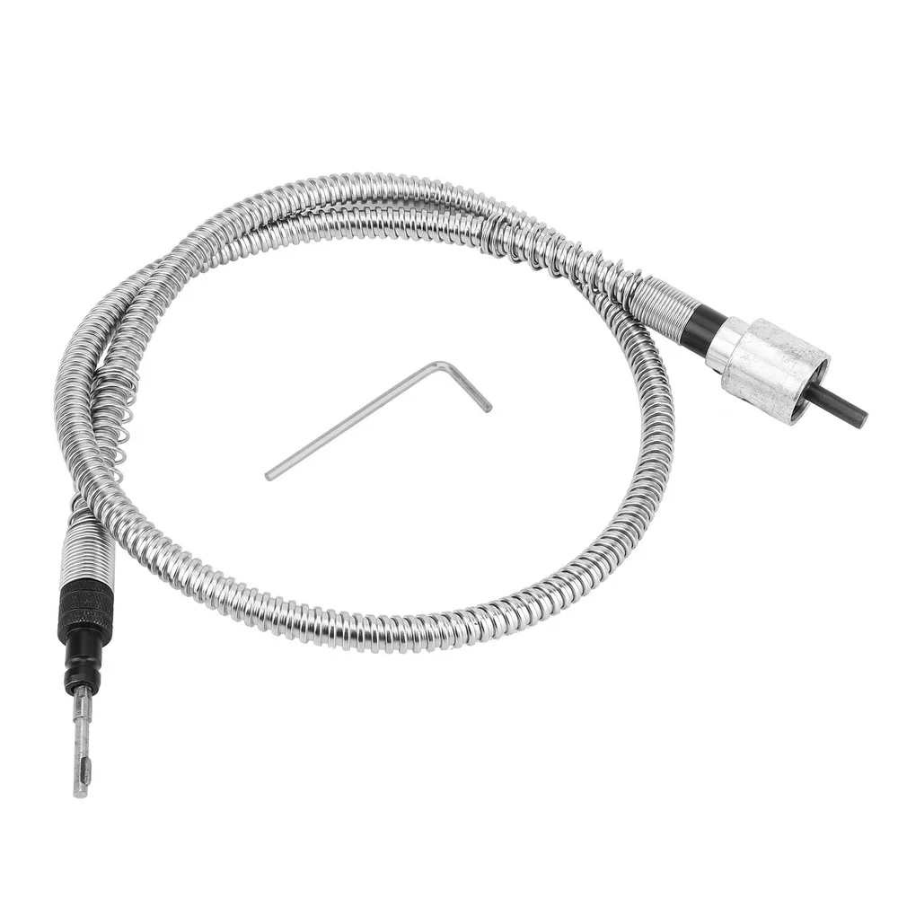 Flexible Shaft DIYWORK электрический сверлильный шлифовальный станок роторные инструменты 4 мм Поворотный угловой шлифовальный инструмент гибкий вал трубки гибкий вал сверлильный патрон ключ - Цвет: Flexible Shaft