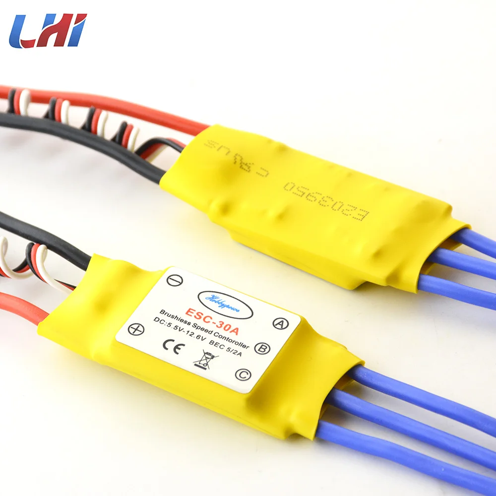 RC 4 шт. 30A Brushless ESC 450 Вертолет двигатель мультикоптера Скорость контроллер