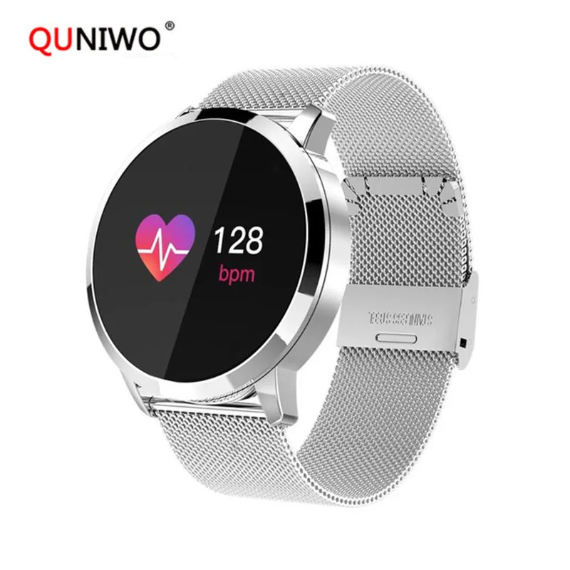 Q8 Водонепроницаемый Smartwatch Смарт Спорт Фитнес трекер Для мужчин женщин монитор
