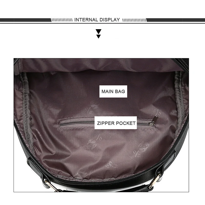 Женский рюкзак простой и удобный элегантный нейтральный женский из