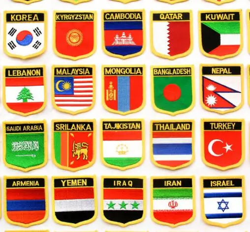 5 шт. вышитые тактические нашивки с изображением национального флага США