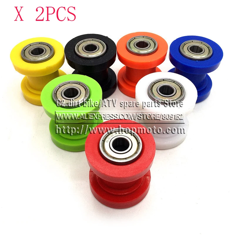 2 шт. натяжитель цепи 8 мм 10 мм|tension wheel|dirt bike guidechain roller |