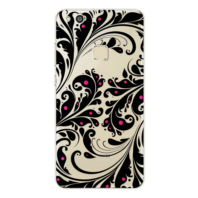 Soft Silicone Case for Huawei P 10 Lite Cute Printing Painted Back Cases Cover FOR Coque P10 lite 5.2&quot Bumper Capa |