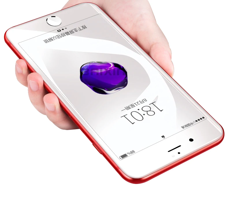 Baixin протектор экрана для iphone X 8 7 plus закаленное стекло для iphone 6 S 6s plus 4D изогнутый край Полное покрытие iphone 7 пленка стекло