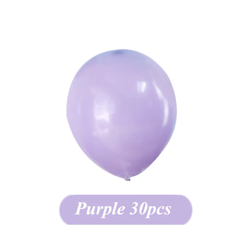 Purple 30 шт./лот, синие прозрачные белые круглые шары, Прозрачные Шары, латексные гелиевые поплавок, для дня рождения, вечеринки, для детского душа, свадебные декоративные шары - Цвет: Purple