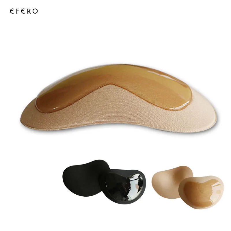 1 пара = 2 шт. толстый женский силиконовый бюстгальтер с сердечками накладка на