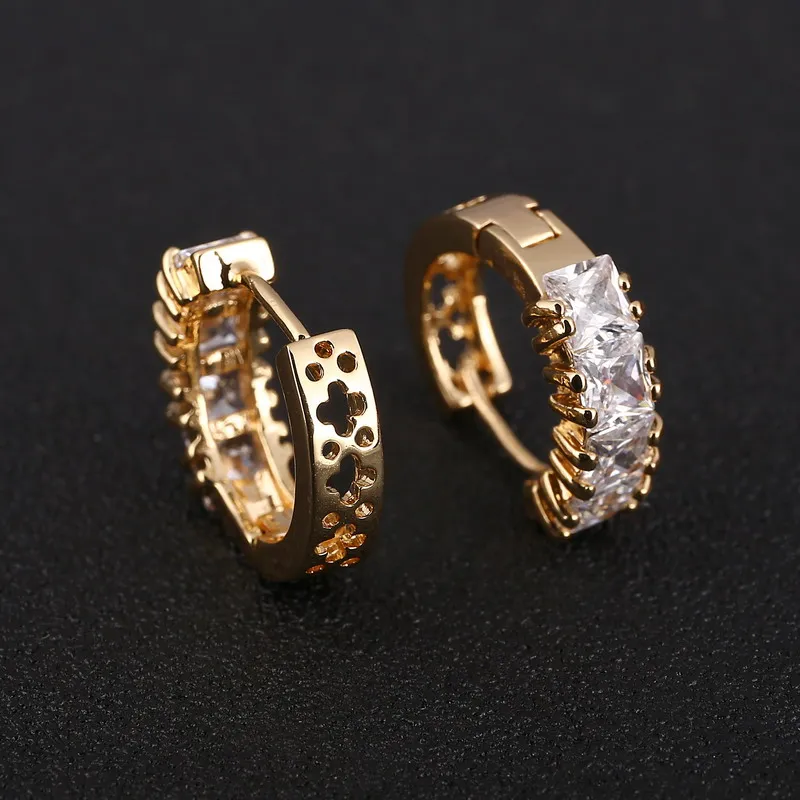 Новое поступление Золотые серьги для женщин свадебные украшения нежный дизайн