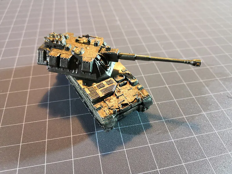 AS 90 Медь 1/144 N масштаб panzerkampfwgen Тигр V пантера Тигр панцирный Танк Второй мировой войны военная модель украшения подарок игрушка собрать - Цвет: AS 90
