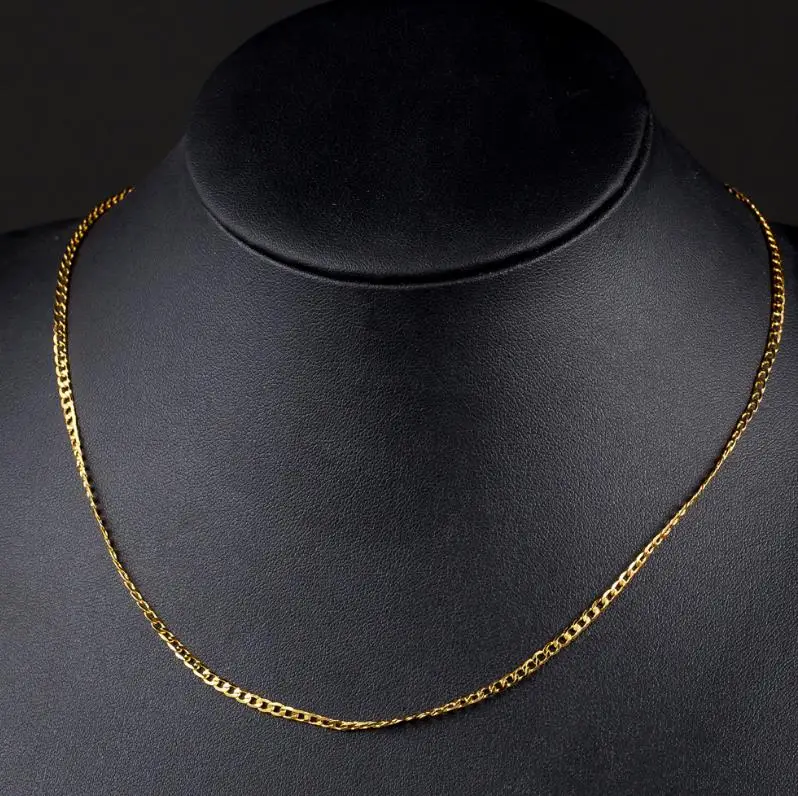 Мужские вечерние цепочки из Фигаро TJP 2 мм модное ожерелье чокер с ключицами