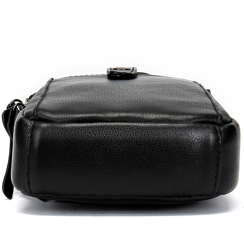 MVA Мужская поясная сумка из натуральной кожи вертикальная для мужчин роскошные