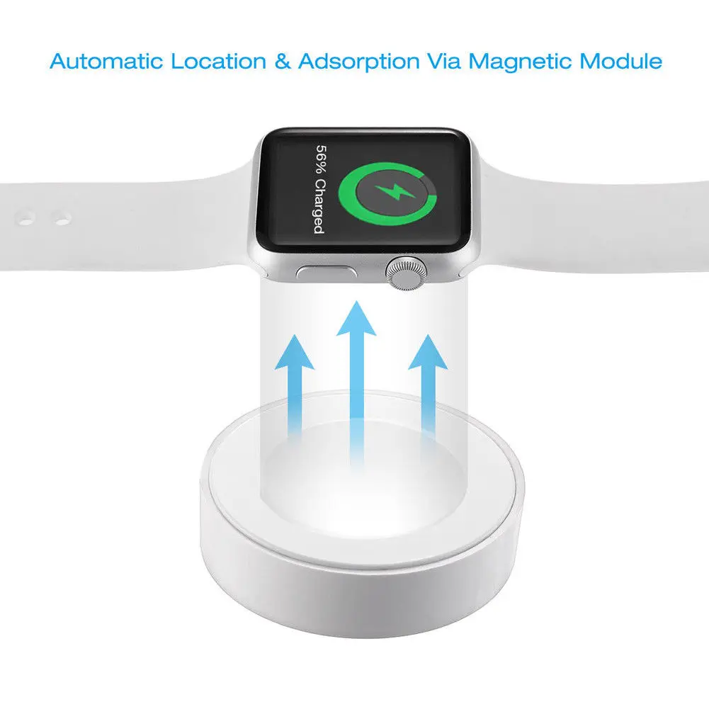 Быстрая магнитный коврик Беспроводной USB часы Зарядное устройство кабель для