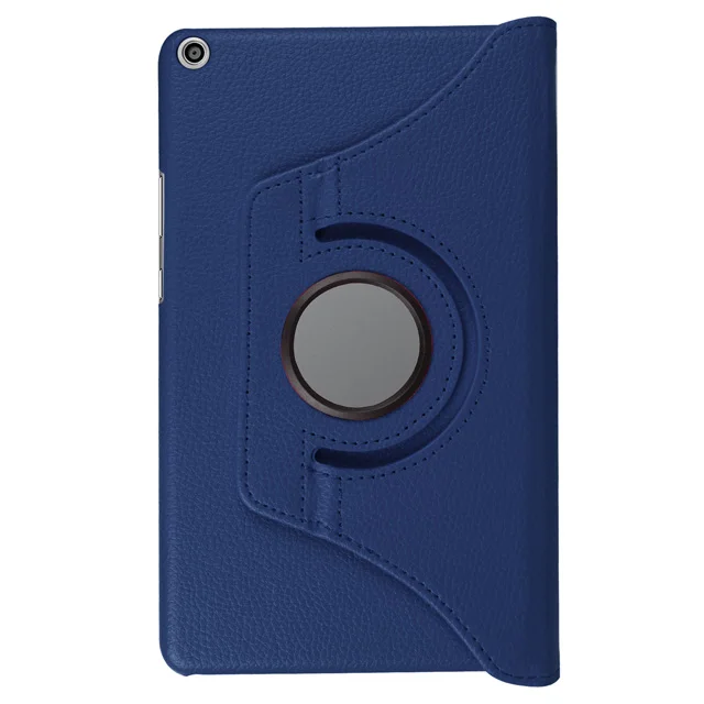 Dark Blue Вращающийся на 360 градусов чехол для huawei MediaPad T3 8,0 KOB-L09 KOB-W09 складной чехол-подставка PU чехол для Honor Play Pad 2 Чехол на планшет 8 дюймов - Цвет: Dark Blue