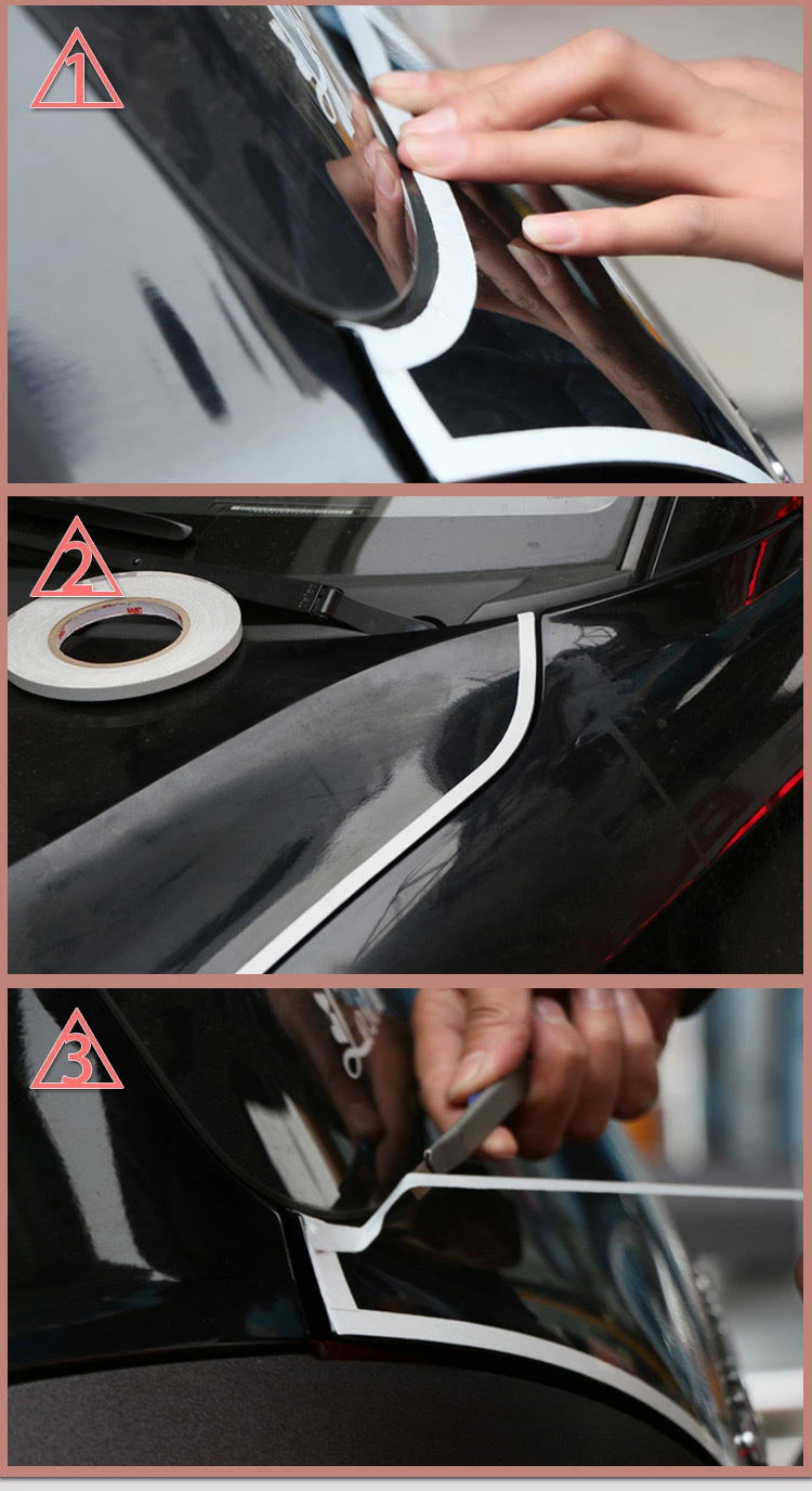 DIY 46 м* 1 см Автомобильная отражающая лента наклейка авто мотоцикл велосипед светящаяся Полоса декоративные наклейки виниловые Предупреждение ющие наклейки s