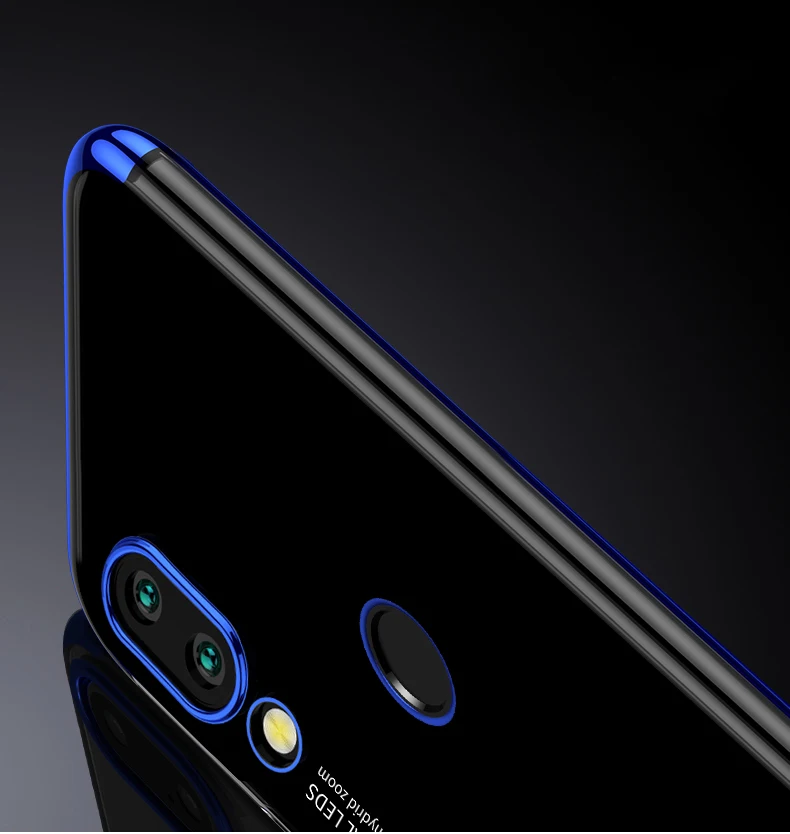 Чехол для Huawei P Smart 2019 задняя крышка прозрачный силиконовый чехол из ТПУ с