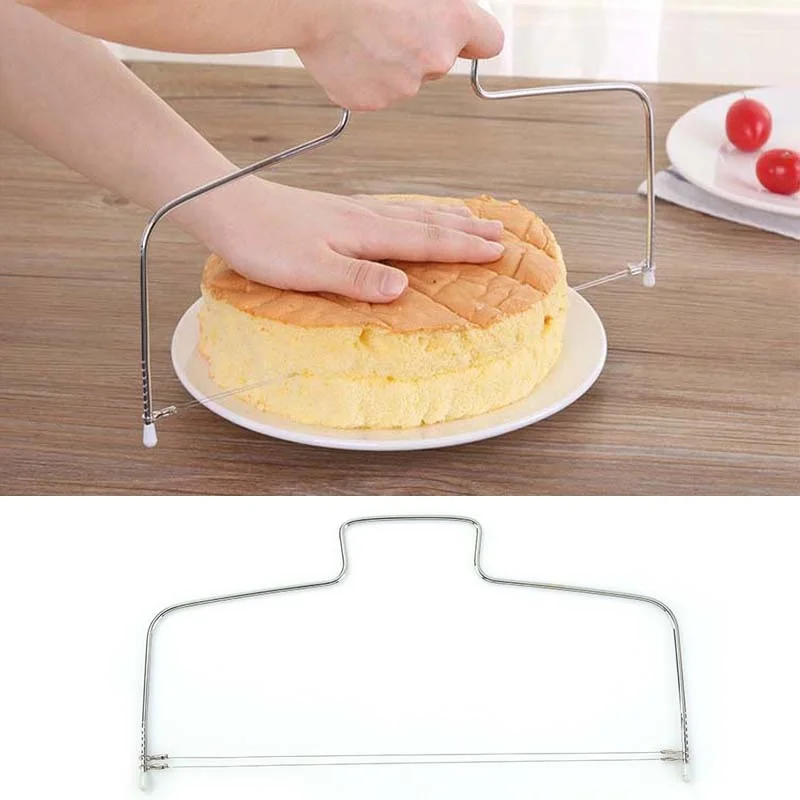 Joyathome Adjustable Double Slice Bread and Cake Cutter Durable Leveler Stainless Steel Baking Accessories Gadget |