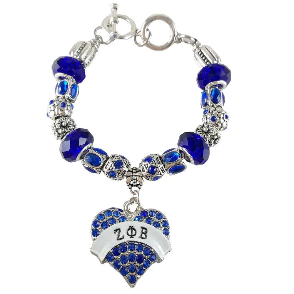 ZPB новая ручная работа zeta Phi Beta Sorority на заказ DIY Шарм бисерный браслет ювелирные изделия