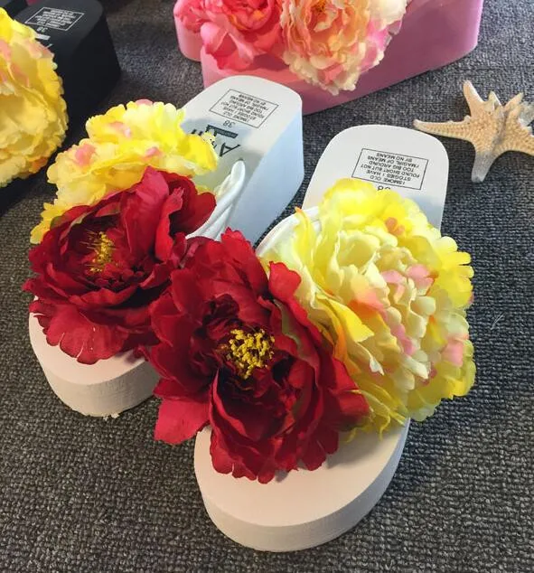 Женские богемные танкетки HAHAFLOWER домашние пляжные шлепанцы для ванной тапочки