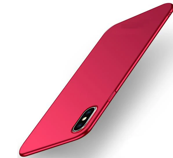 red Для iphone xs чехол MOFi Жесткий PC задняя крышка для iphone xs max чехол защитный чехол черный capas для iphone xr чехол - Цвет: red