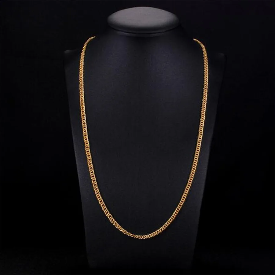 Бесплатная доставка 4 мм женский золотой браслет золотая цепочка 18 К с волнистой