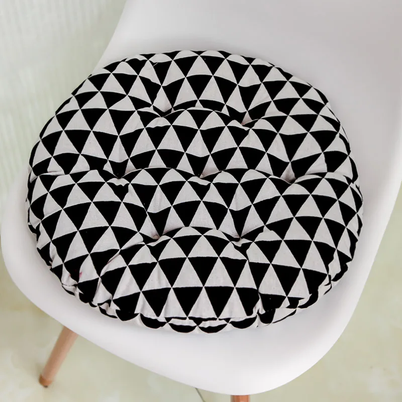 Круглая подушка 38x38/43x43/48x48 см, диванная подушка для офисного стула, круглая декоративная подушка для сидения, Подушка для стула - Цвет: YZD-h s j