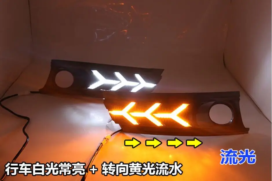 Видео дневные ходовые огни светильник в сборе для Corolla 2017 2018 2019 белый янтарь