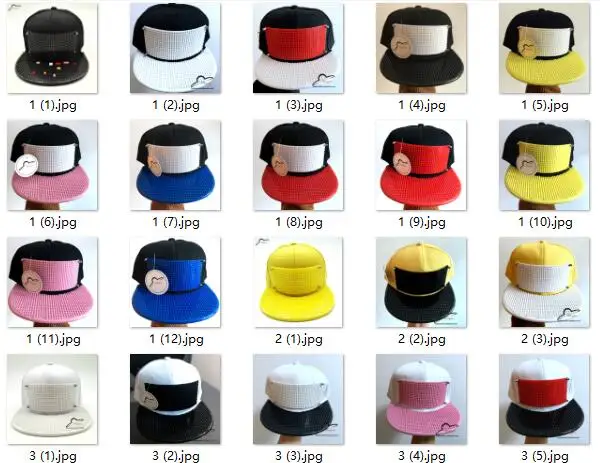Съемные кирпичные пластины для подгонки Snapback DIY строительные блоки полями пользовательские шляпы Открытый Хип-хоп Snapback шляпа бейсбольная Кепка