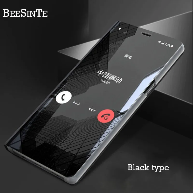 Shockproof Flip phone case Protection Anti finger print Smart View Cases For Xiaomi Mi 8 mi 6 redmi 5 Note pro Phone Cover |