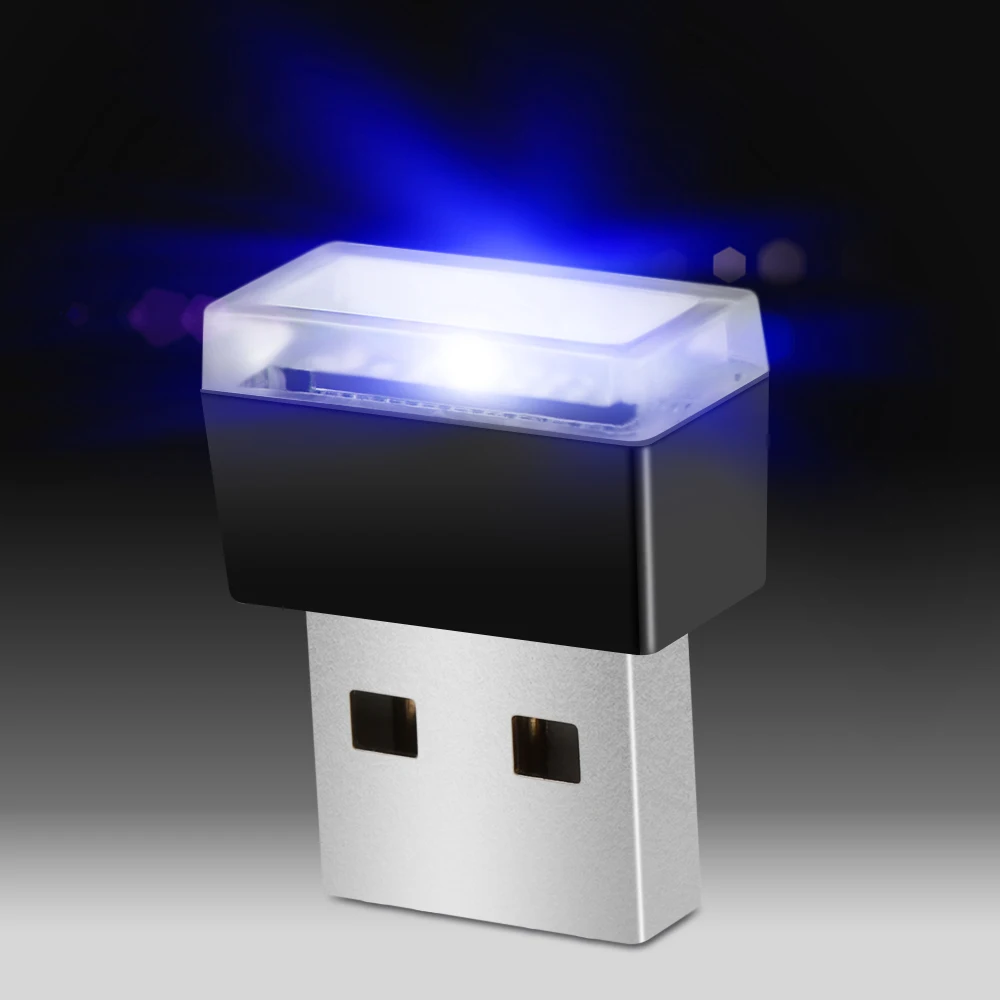 Автомобильный Стайлинг USB атмосферный светодиодный светильник автомобильные