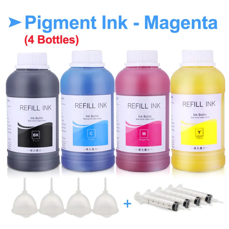 4x250 мл с пигментными контейнер с чернилами для hp Officejet 7740 8210 8710 8720 8725 8730 8740 струйные принтеры для hp 952 953 954 955 пигментные чернила - Цвет: One Set
